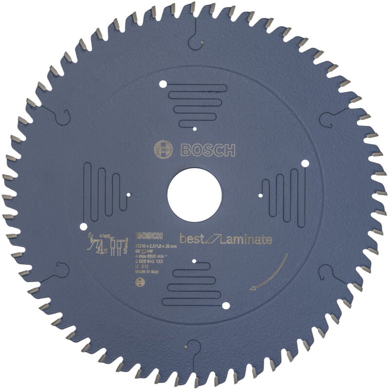 Bosch - Lame de scie circulaire Best for Laminate 216 x 30 x 2,5 mm, 60 - 2608642133