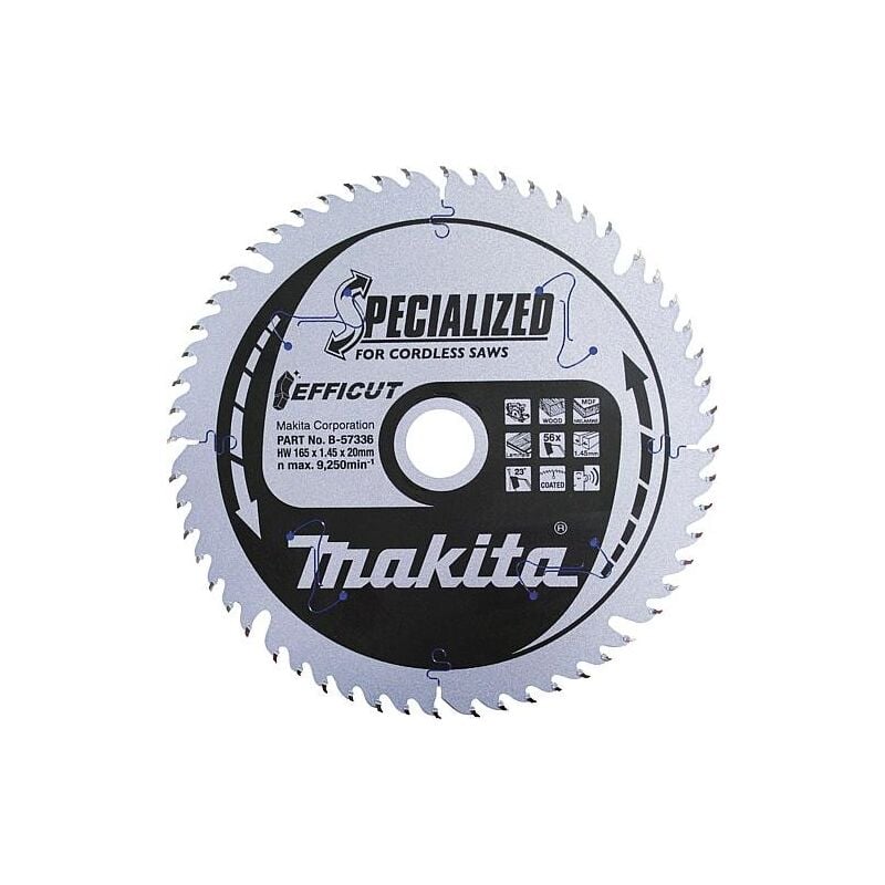 Makita - Lame de scie circulaire ø 165x20x1,45 mm avec 56 dents