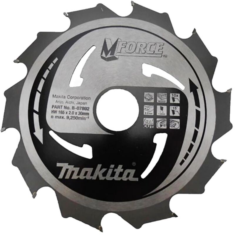 Makita - Lame de scie circulaire mforce 165 x 30 mm - 10 dents