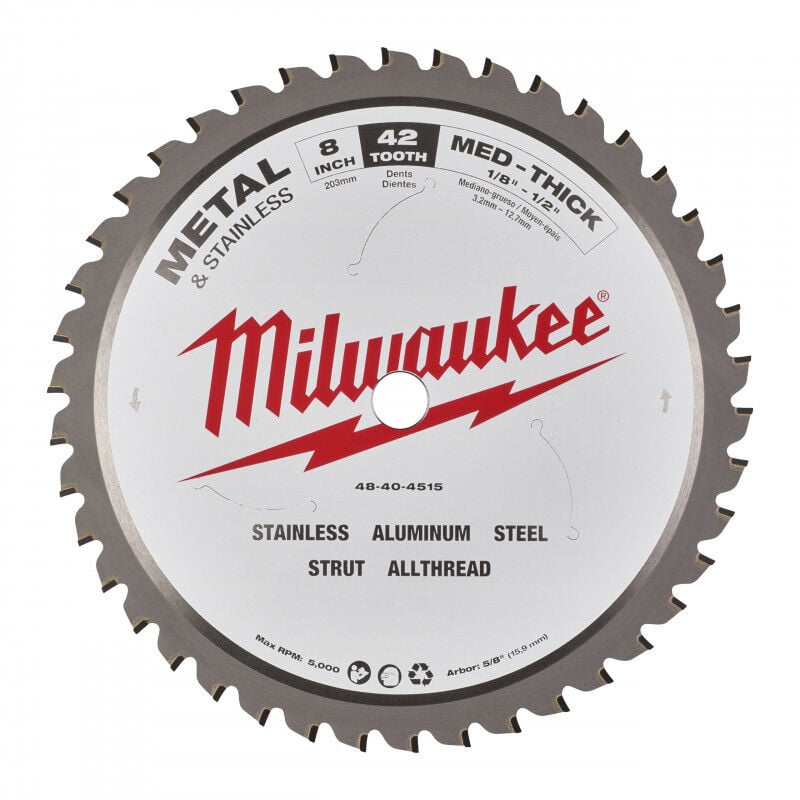 Milwaukee - lame scie metal 203MM/42 dts (X1) - Blister