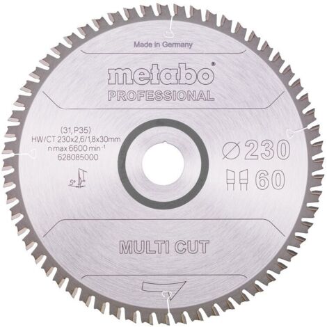 Lame de scie circulaire multi coupe professionnelle HW/CT 315x30x2,4/1,8 D315xB2,4x30mm 96T.