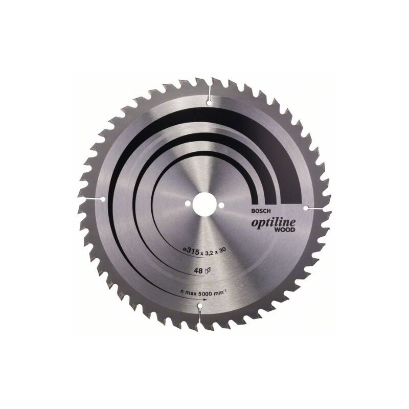 Bosch - Lame pour scie circulaire pro Wood ø extérieur 315 mm Nombre de dents 48 wz Perçage 30 mm Largeur de coupe 3,2 mm hm