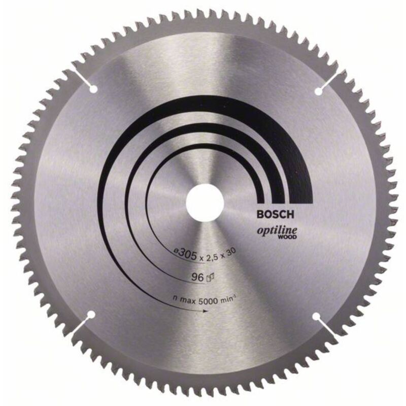Lame de scie circulaire à bois Optiline 305 x 30 x 25 mm 96 BOSCH 2608640442