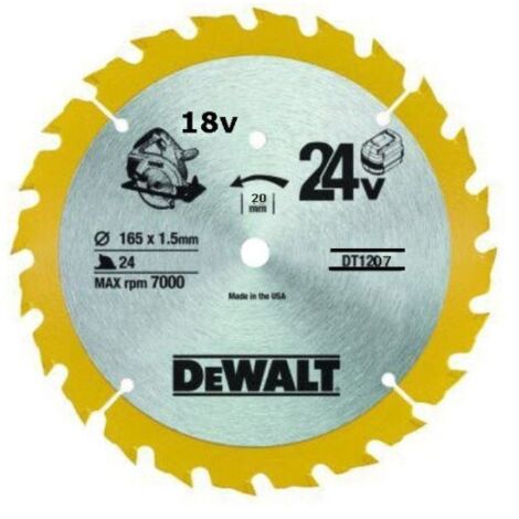 Lame de scie circulaire portative DEWALT Carbure Construction