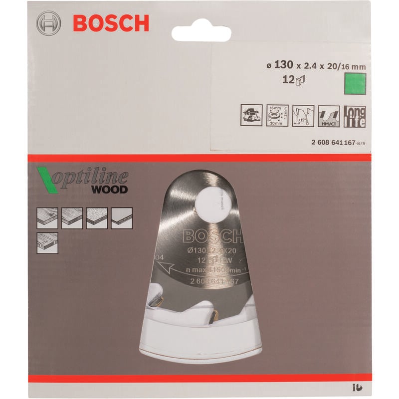 2608641167 Lame de scie circulaire Optiline Wood - Bosch