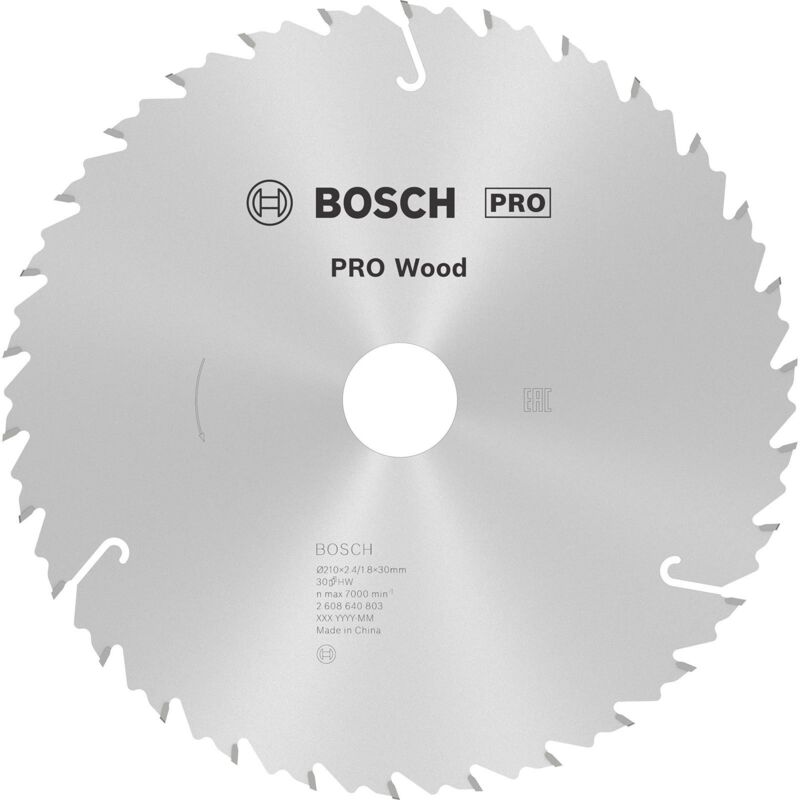 Bosch - Lame de scie circulaire pro Wood 210 x 2,4 x 30 mm - 2608640803