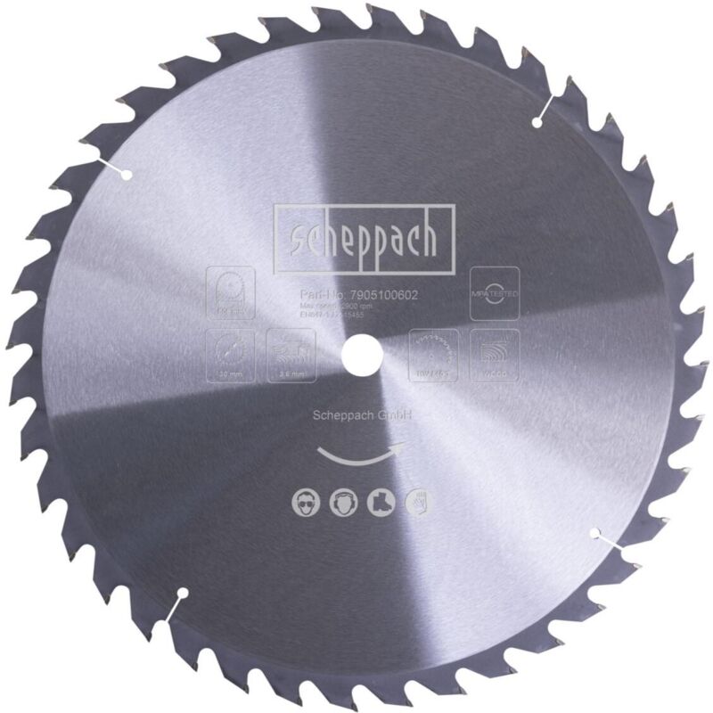 Scheppach - Lame de scie circulaire pour bois 505x30x36mm 40t
