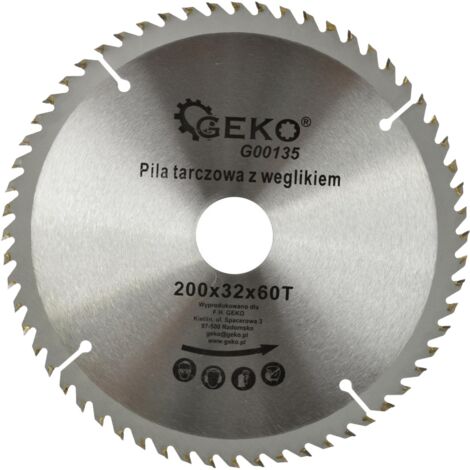 Lame de scie circulaire TCT pour bois Ø200x32 60 dents