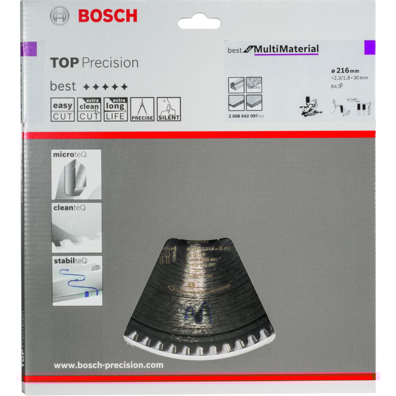 Hazet - Meilleure scie multi-matériaux avec la plus haute précision 216x30x23 64 bosch 2608642097