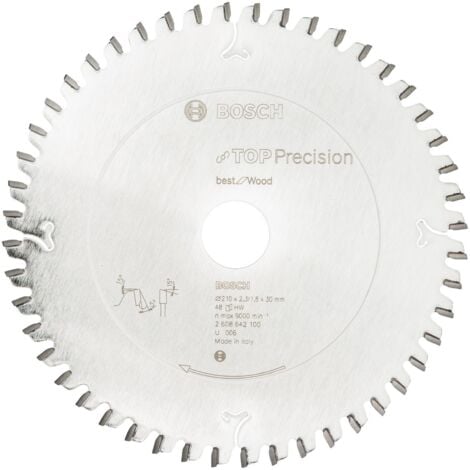 Lame de scie circulaire Top Precision Best for Wood Bosch, 210 x 30 x 2,3 mm, 48 - 2608642100