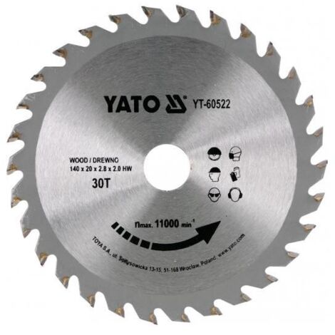 Lame de scie circulaire Yato yt-60652 200 mm 40 dents