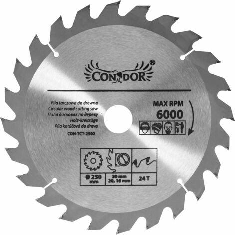 Lame de scie Condor CON-TCT-2502 250 mm Z24
