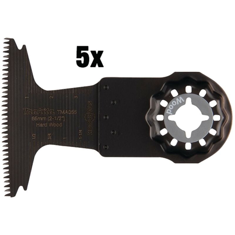 Makita - 5x lame de scie plongeante 65 bim TMA055 - B-64892-5