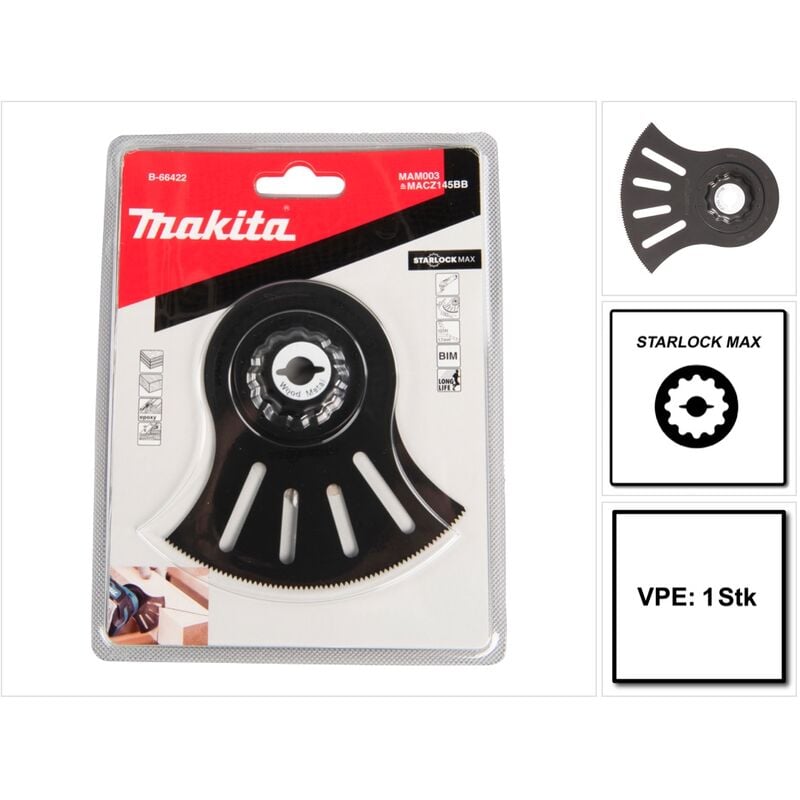 MAM003 Lame de scie segment Starlock Max 100 x 50 mm - 1 pièce ( B-66422 ) - Makita