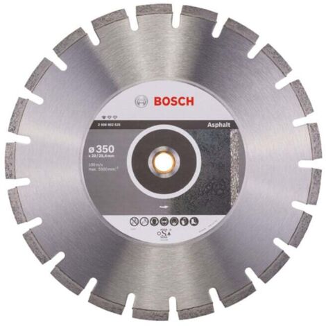 Lame de scie diamant Bosch Standard pour asphalte 350 x 20,00/25,40 x 3,2 x 8 mm