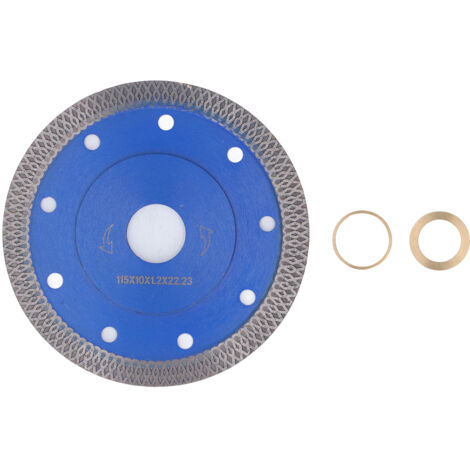 Lame de Scie Diamant Ultra Fine pour Découpe Céramique Granit Marbre avec Flasque 115mm