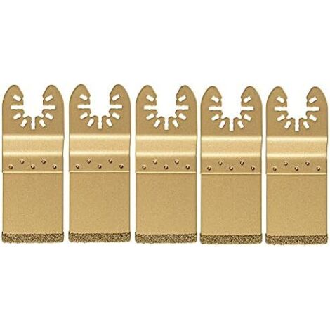 Lame de Scie DiamantéE Oscillante Universelle 5 PièCes/Ensemble pour la LibéRation Ajustement Multi-Outils Coupe Dics -