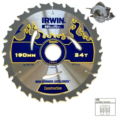 Lame de scie Irwin 210x2 4x30 0 mm Z40