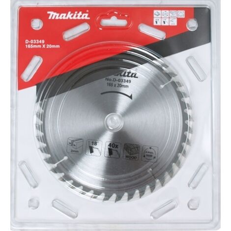 Lame de scie Makita 165x2x20 0 mm Z40 18°