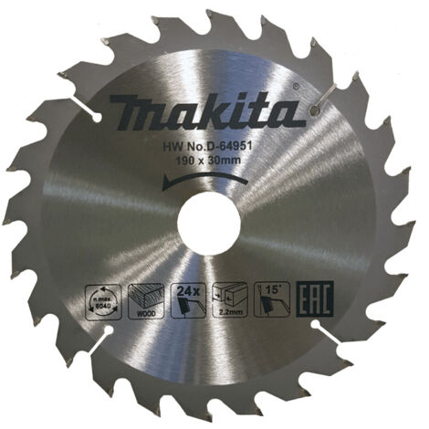 Lame de scie Makita 190x2 2x30 0 mm Z24 15°