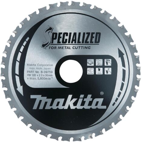 Lame de scie Makita pour le métal 185 x 30 mm - 38 dents