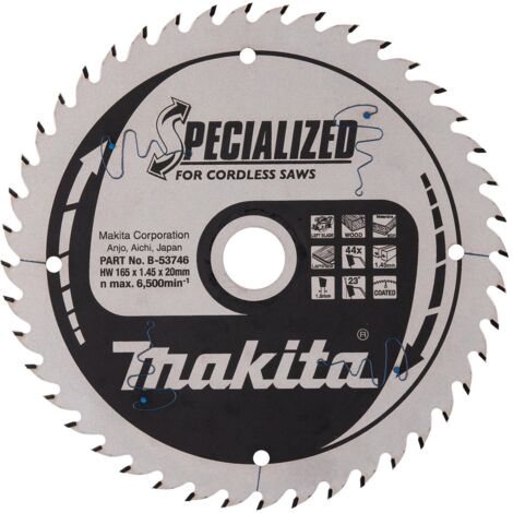 Lame de scie Makita SPECIALISEE 165x20x44Z