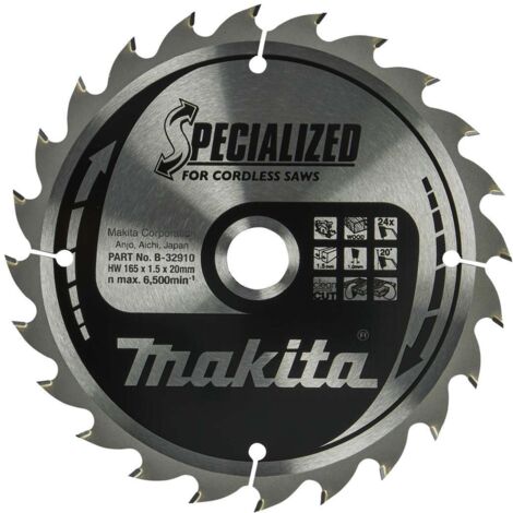 Lame De Scie Circulaire Saxton TCT 165mm - 60 Dents - Compatible Dewalt, Makita Et Autres