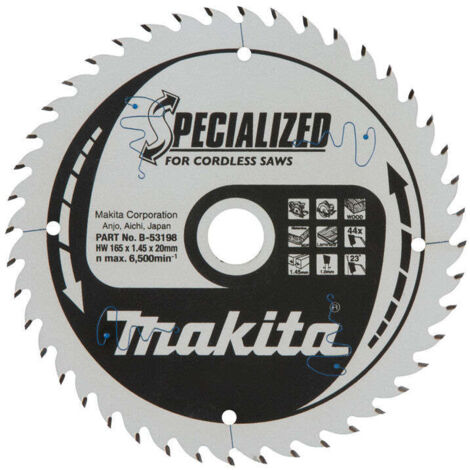Lame de scie Makita SPECIALIZED 165x20x44Z