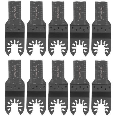 Lame de scie oscillante 20mm, Kit d'outils multi-outils à dégagement rapide pour le bois et le plastique 10 pièces