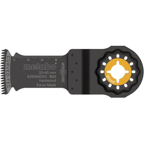 Lame de scie plongeante Starlock L.45mm W.32mm HCS Dentée. 1,8 mm/14 TPI 1 pièce Metabo