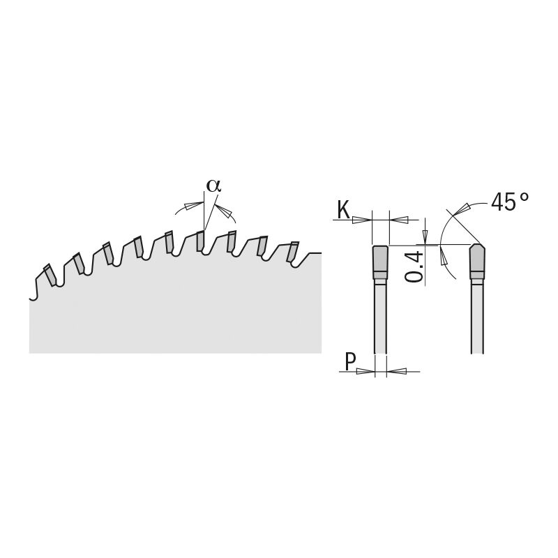 CMT - 223.072.10M lame de scie pour corian® D=250X3.2X30 Z=72 mtcg