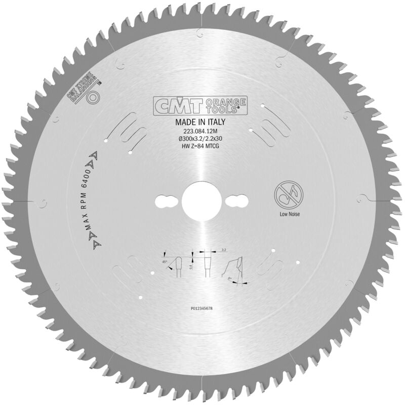 CMT - Lame carbure 300 z= 84 matériaux composites