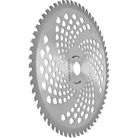 Lame de scie pour débroussailleuse, disque de coupe en acier rapide à 60 dents, outil pour tondeuse à gazon
