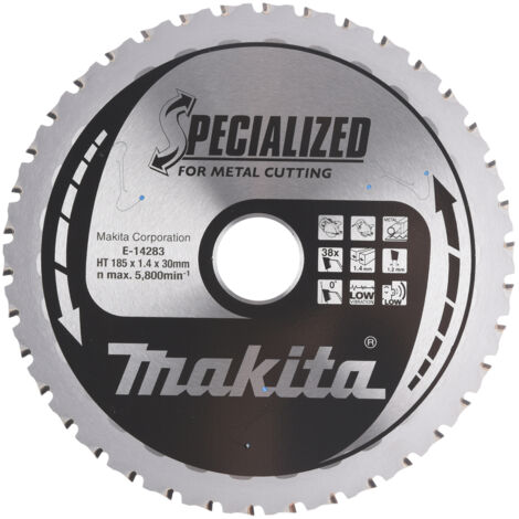 Lame de scie pour le métal Makita E-14283 185x30 mm Z38 0°