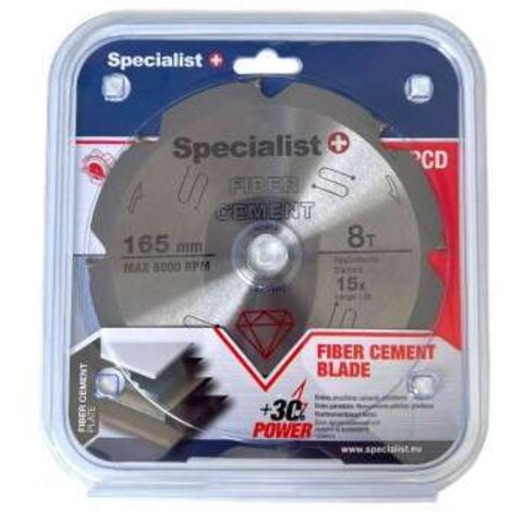 Lame de scie pour plaques de fibres de ciment Specialist 57-003 165x20 mm