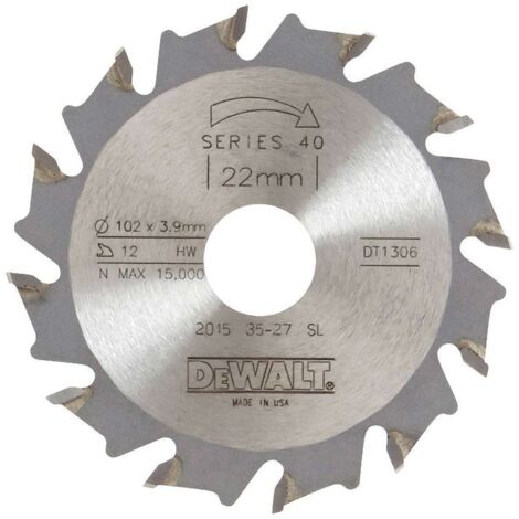 Lame de scie raboteuse, 102 mm  DeWalt DT1306-QZ