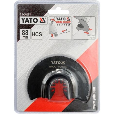 Lame de scie ronde 88 mm pour outil multifonction HCS à bois et à polir - YT-34681