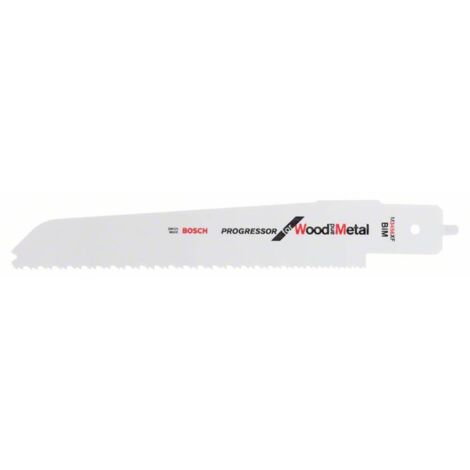 Lame de scie sabre 235 mm BIM – Pour bois avec clous et métal 10-150 mm – Denture avoyée, fraisée – Compatible scie Bosch PFZ 500 E