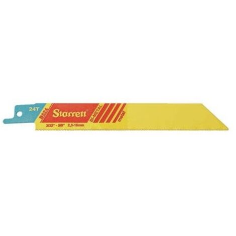 Lame de scie sabre bi-métal-B624-5 (etui de 5 pieces) - Starrett