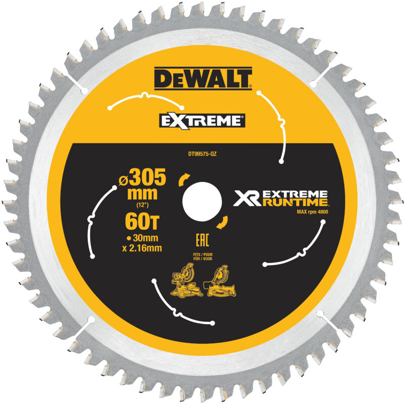 Dewalt Dt99575 qz Lame De Scie Circulaire 30 5 Cm 1 Pièce - vue 2