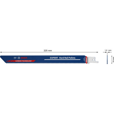 Lame de scie sabre Expert S1122 CHM Pack a 10 unitésBosch