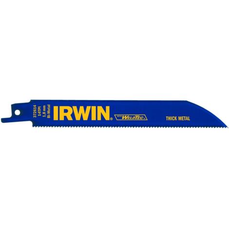 Lame de scie sabre Irwin BIM métal 200mm 5 pièces
