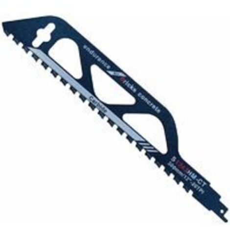 Lame de scie sabre Lame de Scie Sabre,Lame de Scie Sabre Expert au Carbure de Tungstène pour Métal,Bois,Pierre,Accessoires de Scie Sabre pour Béton Cellulaire,Brique,Béton (305 mm (S1243HM))