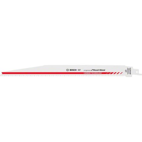 Lame de scie sabre S 1256 XHM longueur 300 mm largeur 25 mm 6-8 mm dents rectifi