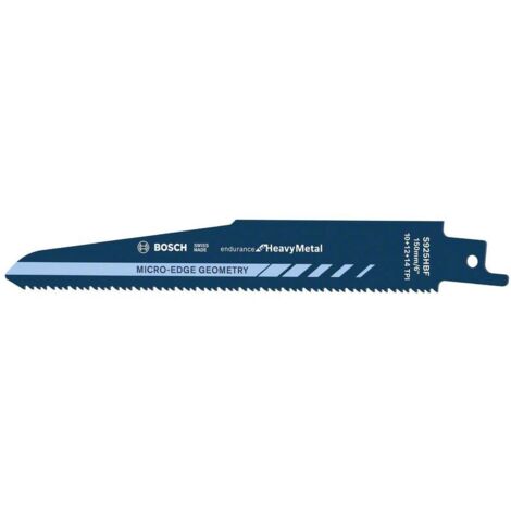 Lame de scie sabre S 925 HBF Bosch, Endurance for Heavy Metal, lot de 5 - 2608658009