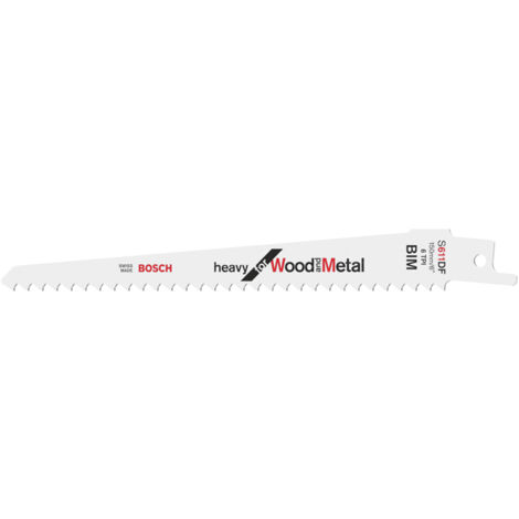 Lame de scie sabre s611df heavy pour métal et bois 150mm - BOSCH Vendu par : 5