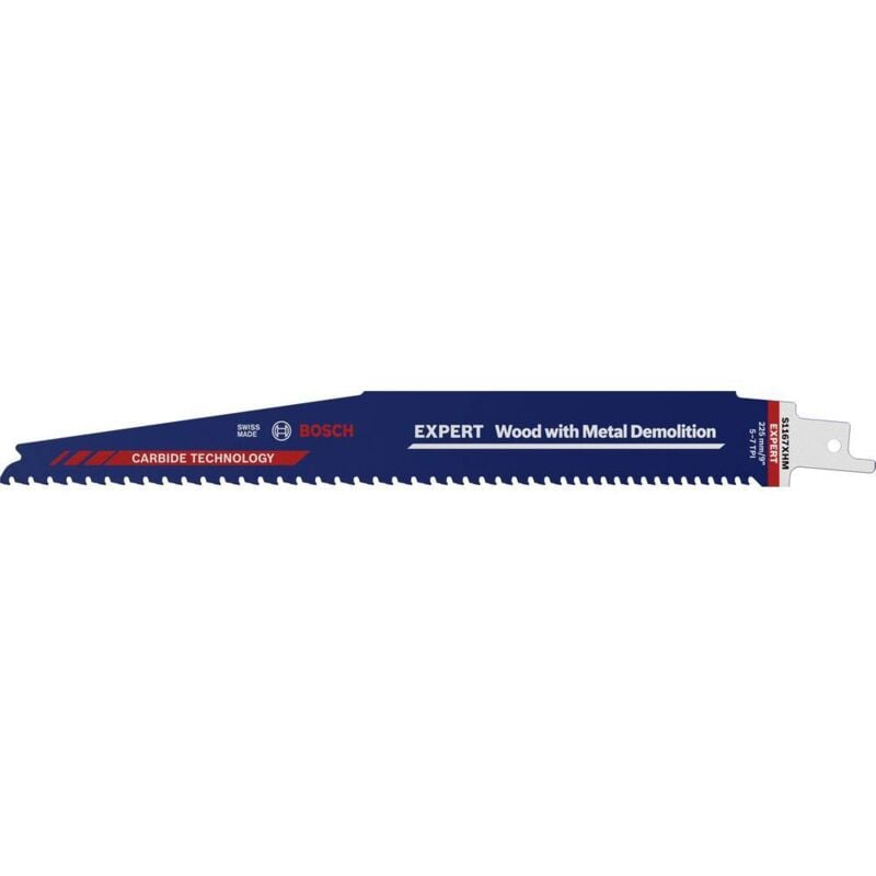 Bosch - Accessories 2608900398 expert « Wood with Metal Demolition » s 1167 lame de scie sabre xhm, 1 pièce Longueur lame