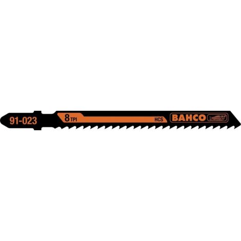 Lame de scie sauteuse Bahco 443 bi-métal 5 pièces 6 TPI