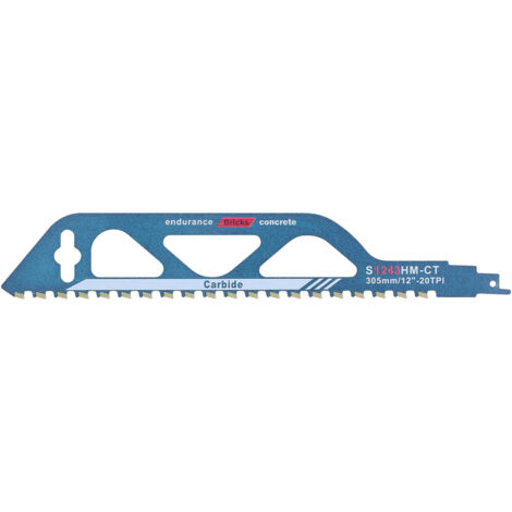 Lame de scie sauteuse en alliage carbure de tungstène pour couper bois et ciment (S1243HM-CT)