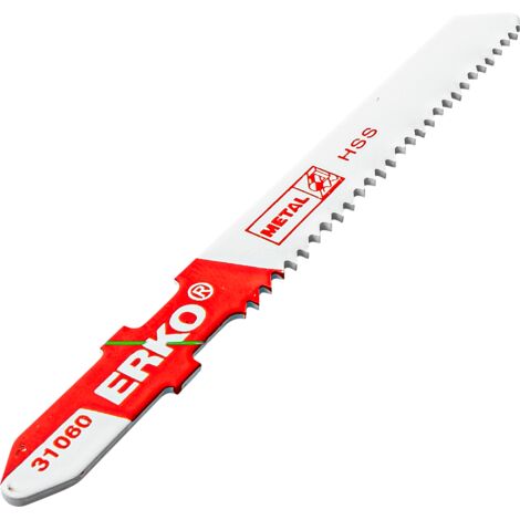 Lame de scie sauteuse erko 75mm 14 d metal 2 - 6 mm - cartede 5